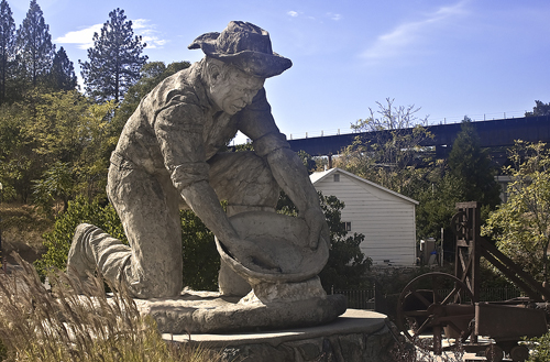 Auburn's Gold Miner Statue